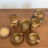 Set of 12 vintage Rigny Grès cups