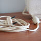 Cracked ceramic bedside lamp