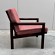 Fauteuil 'Capella' en palissandre, Illum Wikkelsø pour N. Eilersen, Danemark, années 60.