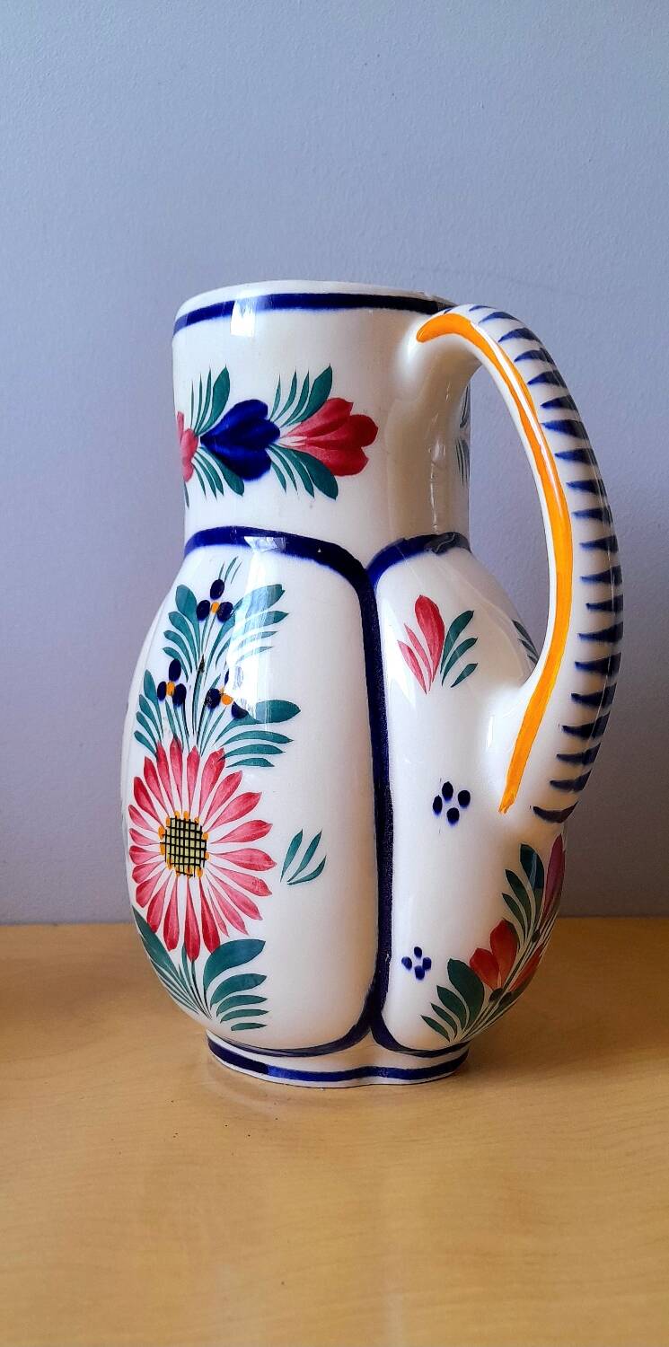 Henriot Quimper Pitcher