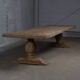 Large Monastère Soleil table in solid oak – 300 cm – Patinated finish
