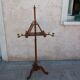 Wooden swivel double led with 19th century candlesticks