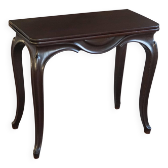 English folding table in Rococo Revival style / Wooden game table, 19th century