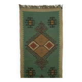 2.6x8 ft- handwoven kilim runner, bed side, indian traditional rug/carpet.
