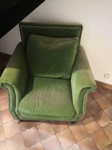 Vintage wheel armchair