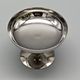 6 stainless steel ice cream cups and spoons, French, stainless steel bowl