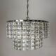 Kinkeldey 2-tier cut crystal chandelier, gilt brass, circa 1970s, Germany