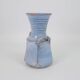 Vase en céramique émaillé bleu ciel