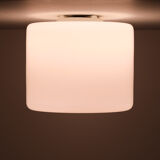 Large Prof Wilhelm Wagenfeld Opaline Pendant Lamp 1930s