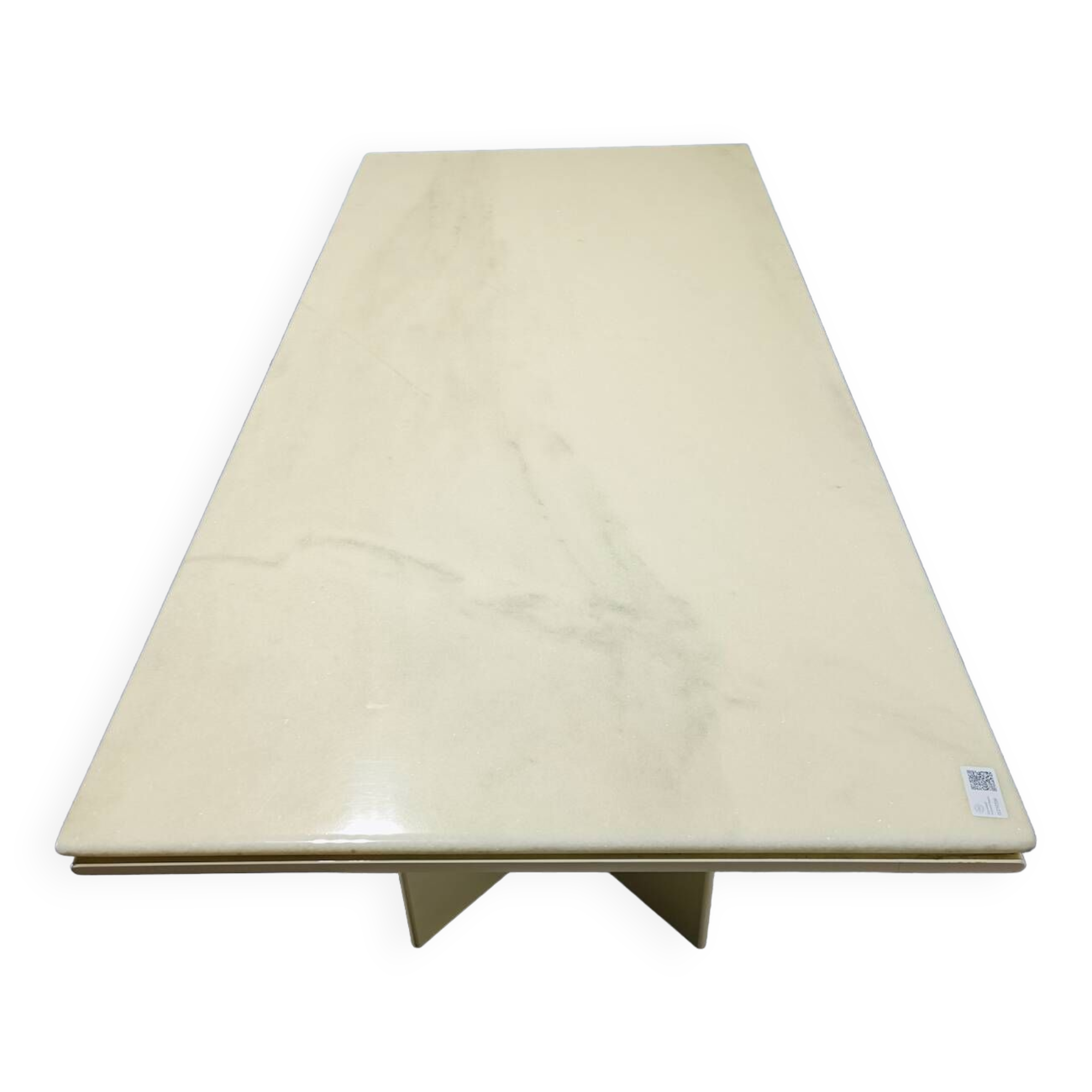 Rare table à manger kazuhide takahama "olinto" plateau en marbre - b&b italia