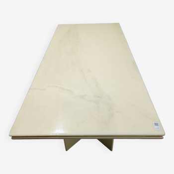 Rare table à manger kazuhide takahama "olinto" plateau en marbre - b&b italia