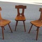 Brutalist bistro chairs from the 70s