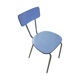 Ensemble de quatre chaises en formica coloré années 60