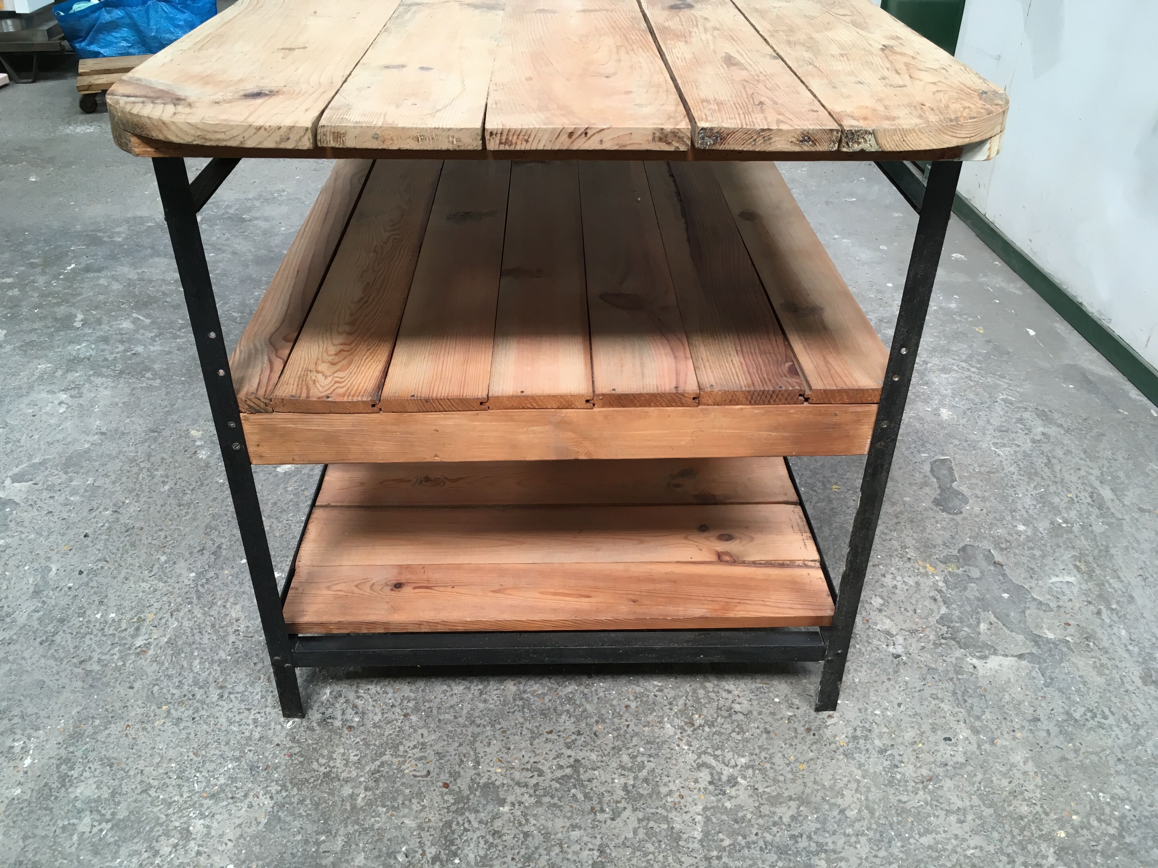 Counter to shelves of business