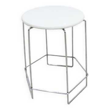 Stool 1980 steel wire and vinyl max sauze style