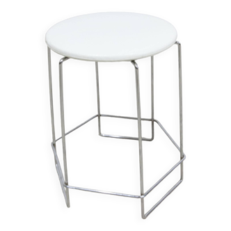 Stool 1980 steel wire and vinyl max sauze style