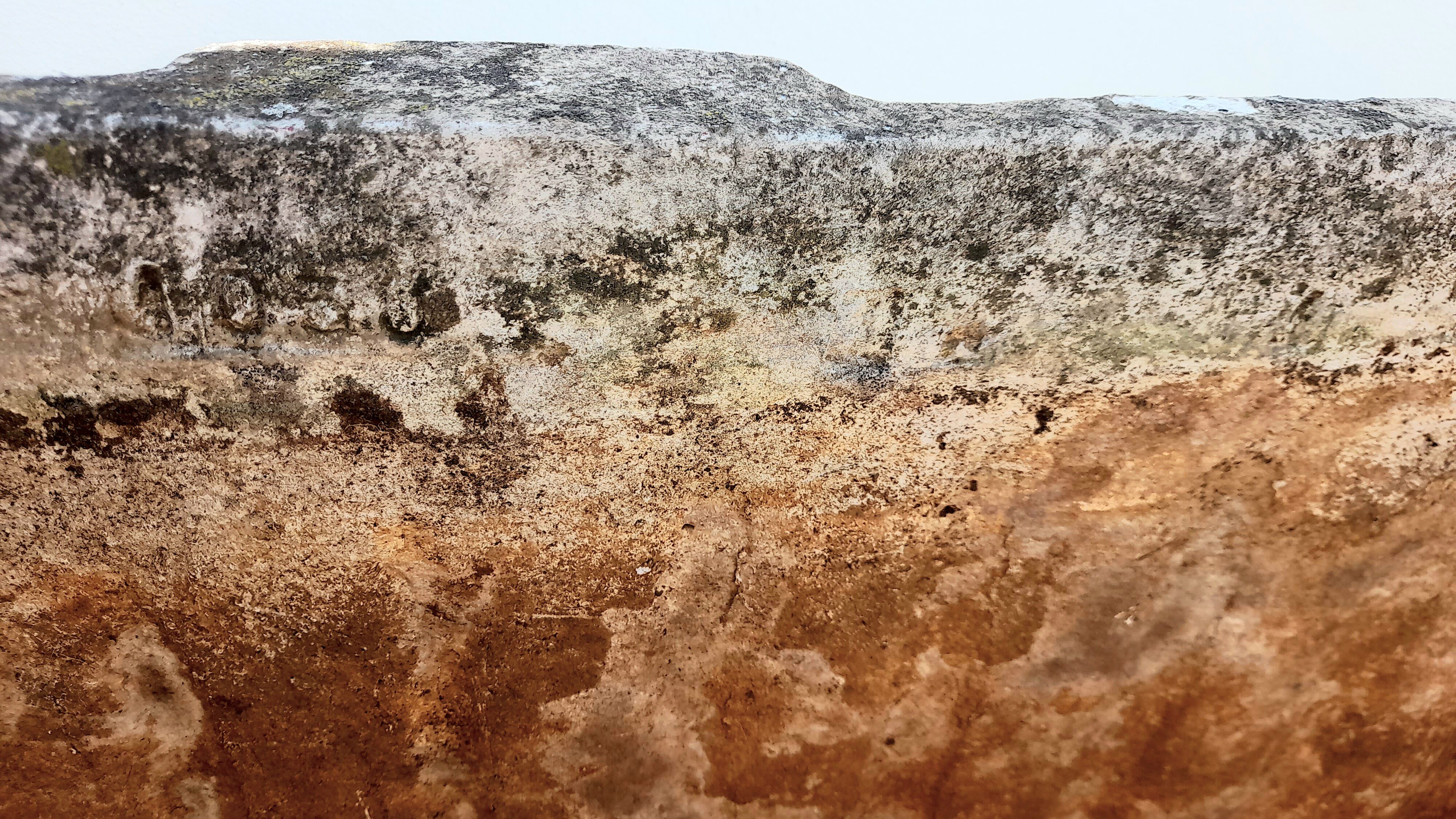 Set of 3 vintage 1960s fiber cement planters