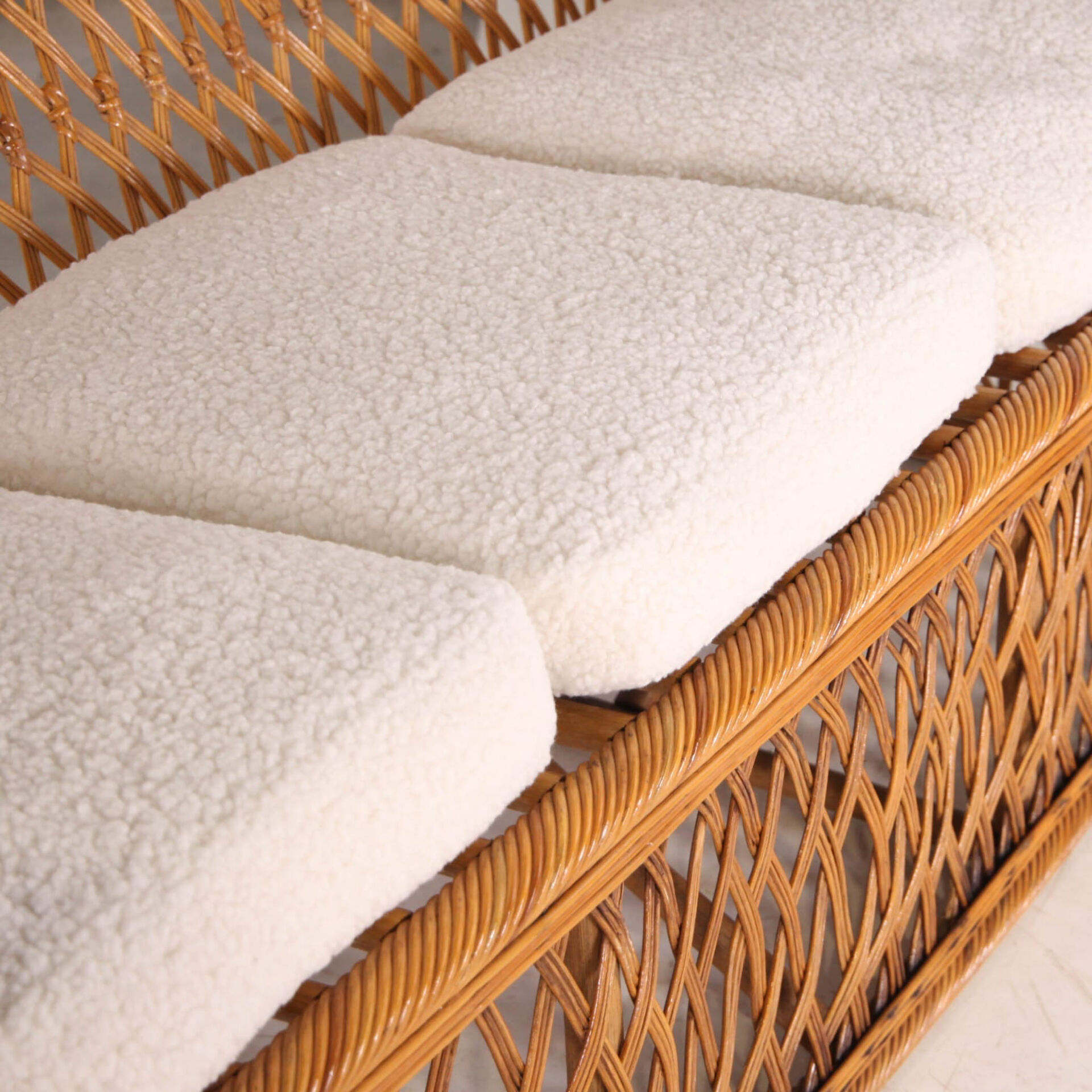 Woven rattan lounge set