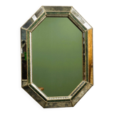 Vintage Spanish Neoclassical Hollywood Regency Octagonal Wall Mirror, Spain