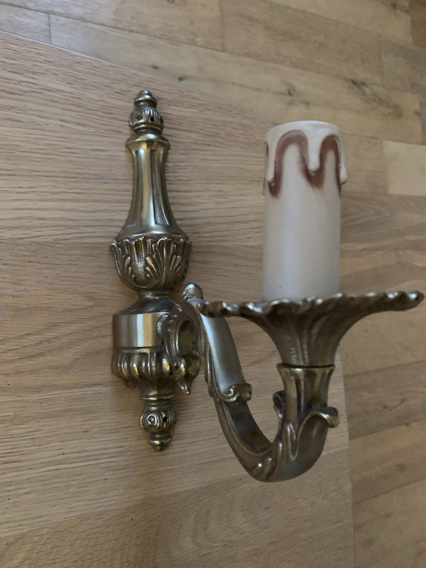 Golden wall sconces