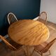 Restored Vintage Retro Ercol 1960s 384 Round Dining Table & 4 370 Windsor Arm Chairs Regular price