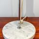 Table lamp model A4 in marble and steel by Alain Richard