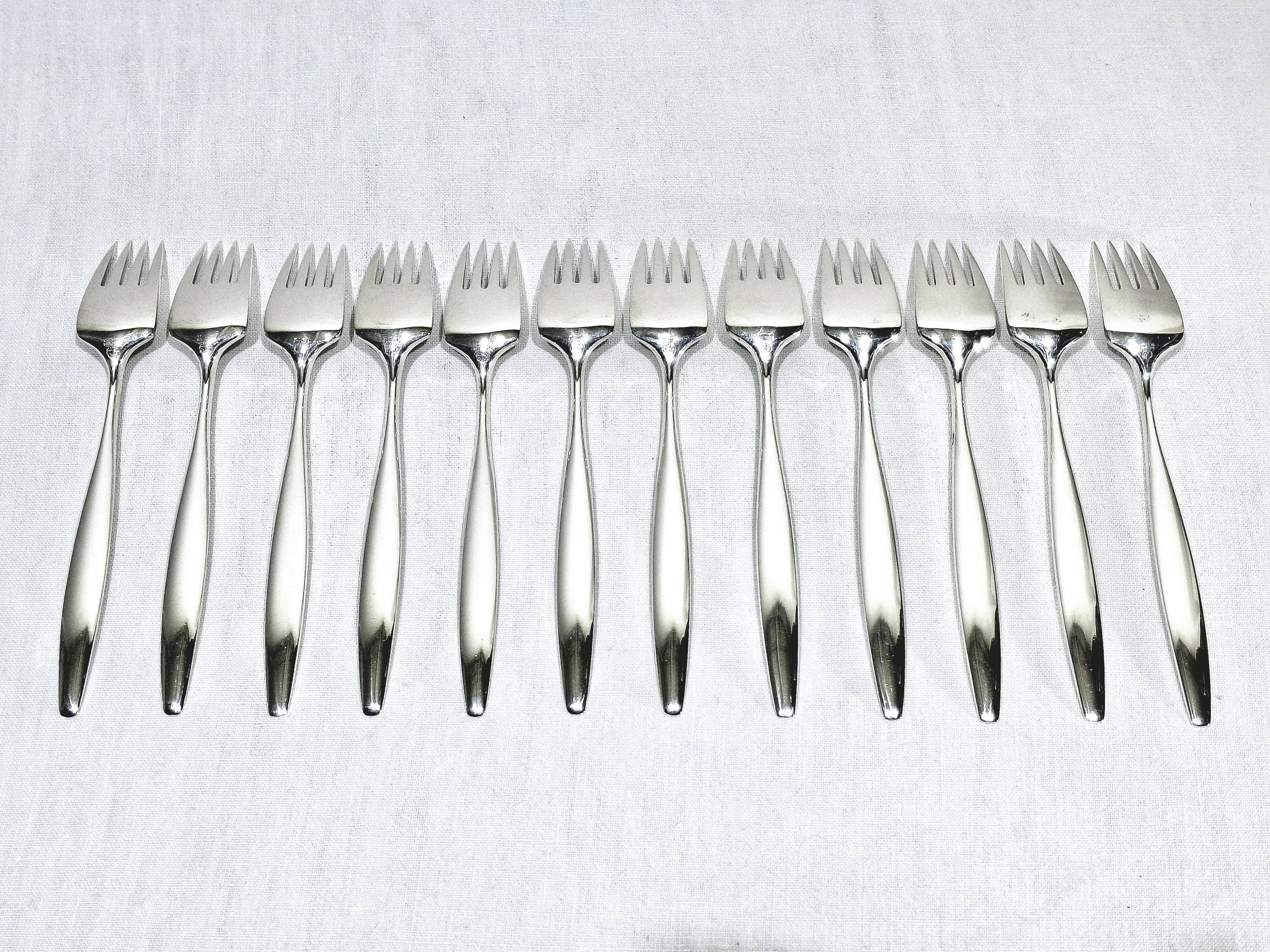Georg jensen cutlery - cypress model - 133 pieces, sterling silver