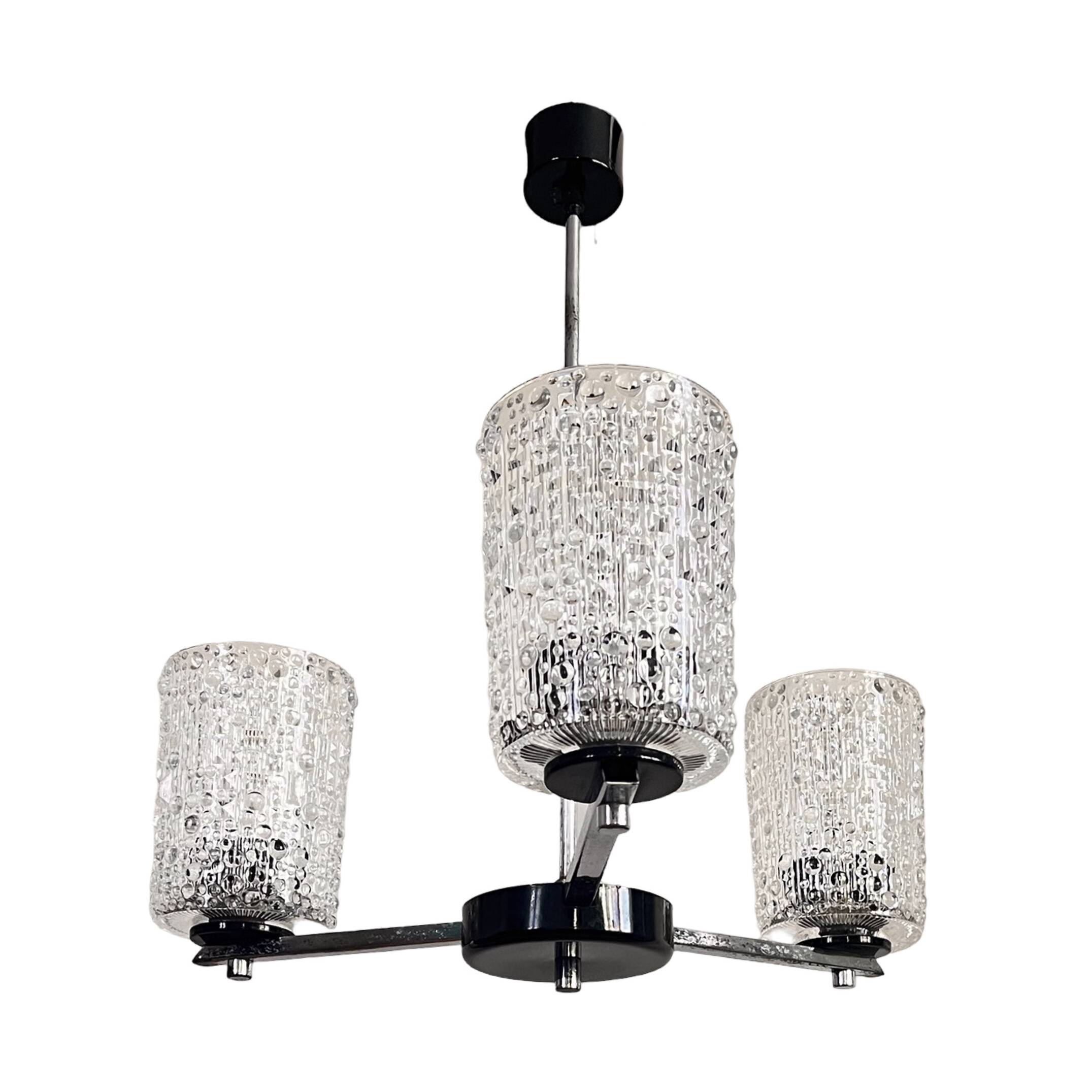 Chandelier, Lidokov type V167-1268, Czechoslovakia, 1970s