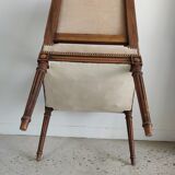 Louis XVI Jacob style armchair beige trim