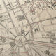 Carte ancienne cartonnée de Paris - 20ème Arrondissement