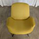 Vintage Mid-Century Modern Yellow Fabric Armchair - Alvin Lustig Style