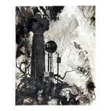 Eugène Eechaut (1928-2019) - ink Composition (1977)