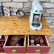 Old furniture by trade, 6 drawers and 12 bottle lockers