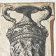 Gravure ancienne vase ornée d’après Polydoro da Caravaggio