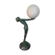 Art Deco lamp Max Le Verrier "Luminous glow " signed