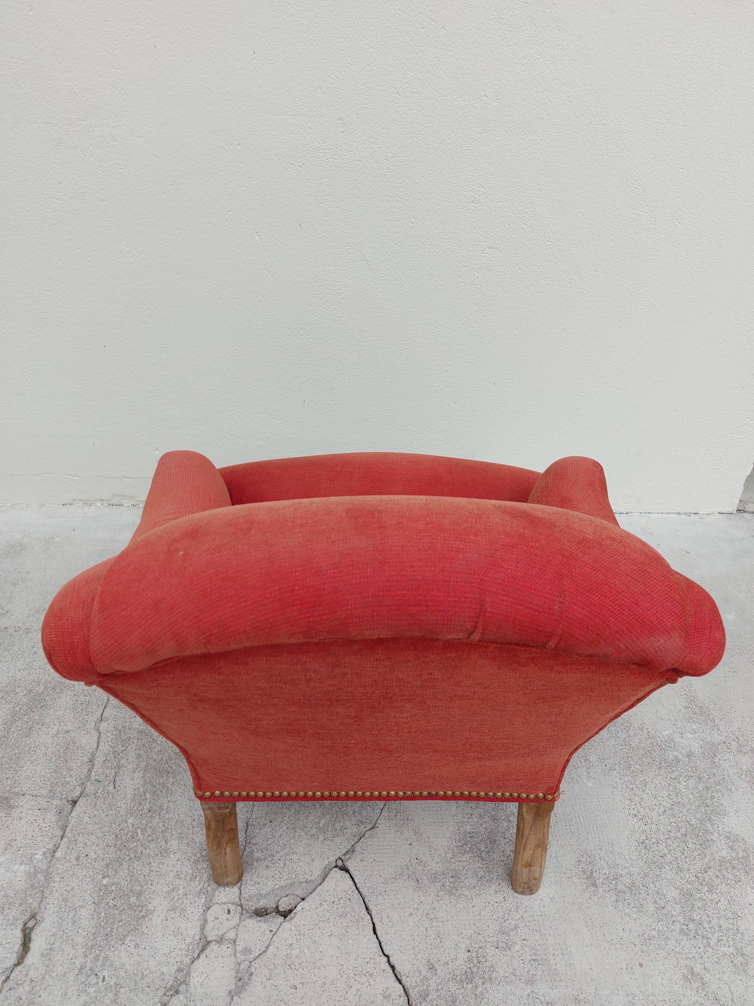 Napoleon III style toad armchair