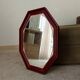 Miroir octogonale art déco en bois massif