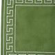 Green embroidered Greek placemats