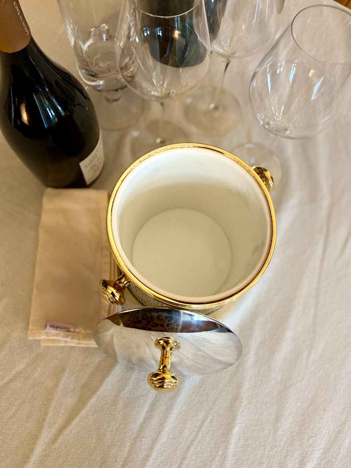 "Hollywood Regency" Ice Bucket - circa 1970.