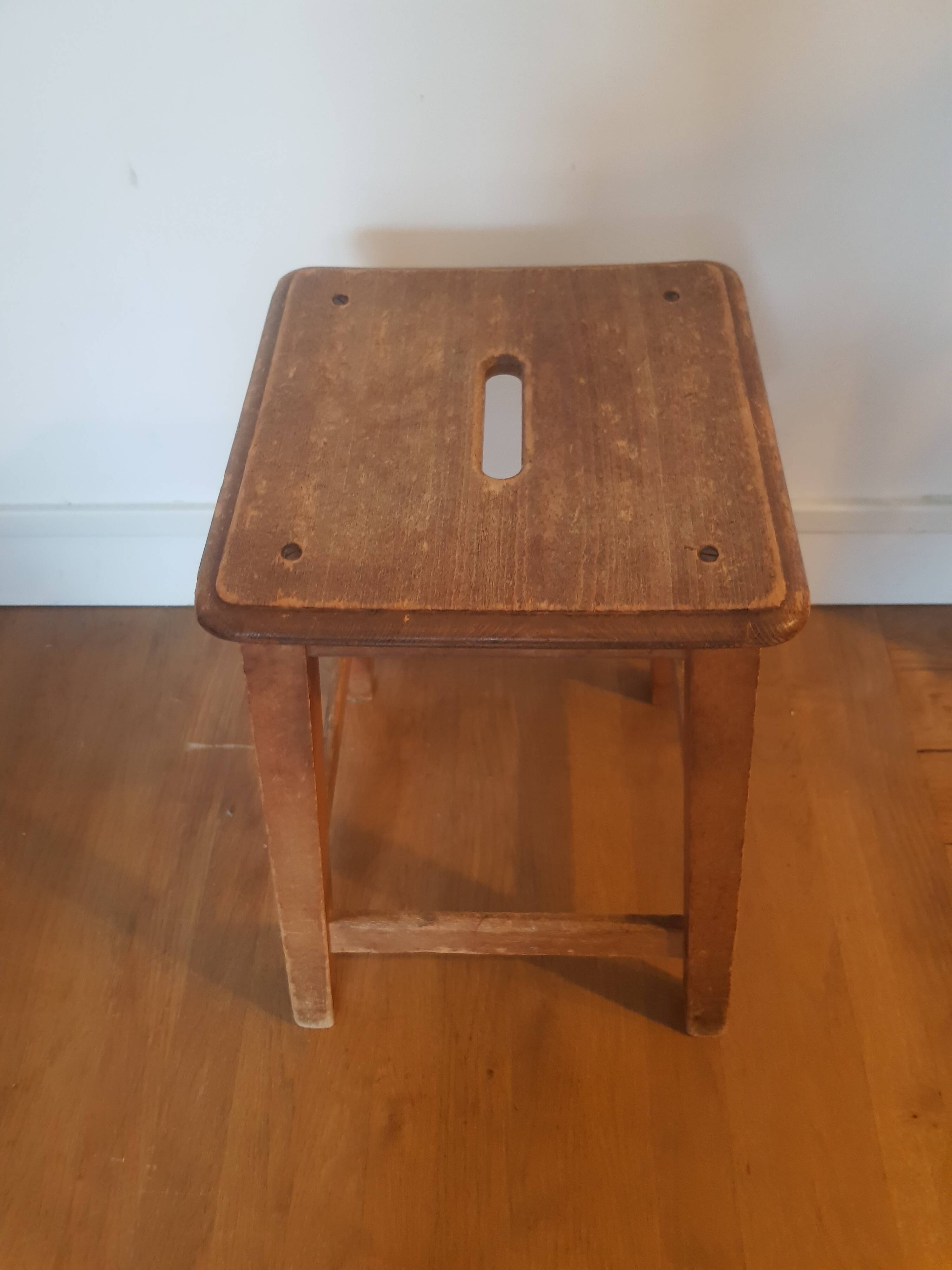 Vintage wooden stool