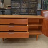 Small vintage teak low cabinet 1960