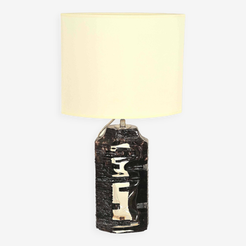 Pied de lampe en cristal modèle argos, daum, vers 1970