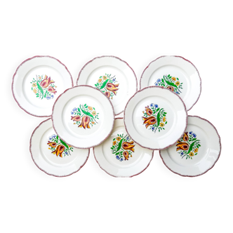 Vintage dinner plates, Digoin Sarreguemines, Lorraine model
