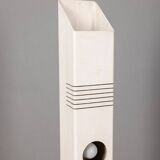 Vintage ground lamp in white iron and metal, Italy, 70s