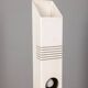 Vintage ground lamp in white iron and metal, Italy, 70s