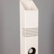 Vintage ground lamp in white iron and metal, Italy, 70s