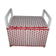 Toy storage chest child scoubidou vintage