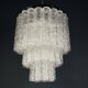 Mid-century Murano glass chandelier attributed to Toni Zuccheri for Venini, Italy, 1960s.
