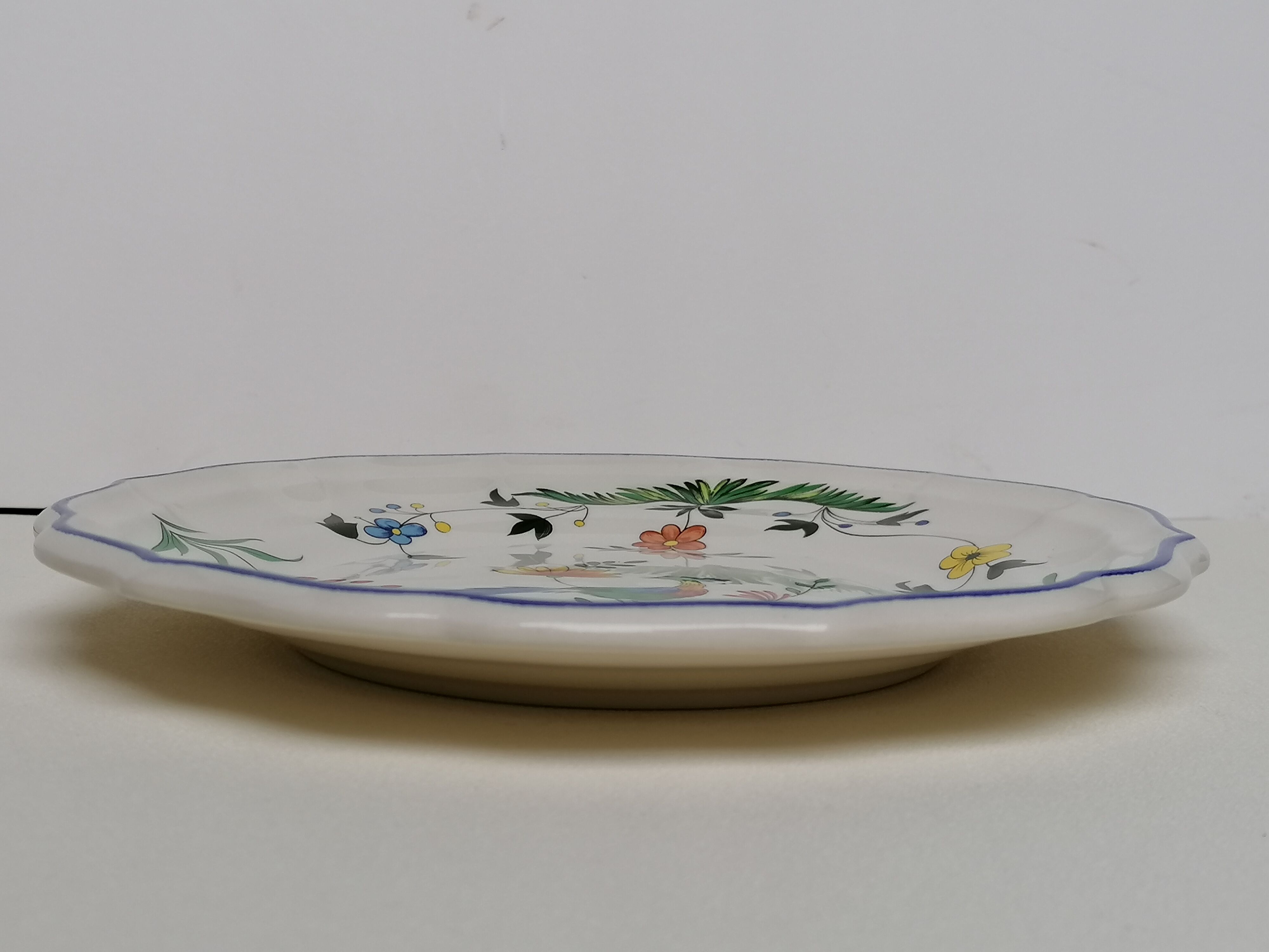 Two dessert plates Gien Birds of Paradise