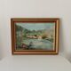 Old painting oil on canvas signed J.V.